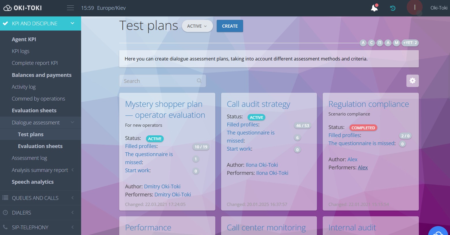 Herramienta "Evaluación de diálogos"