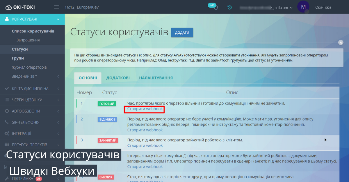 Швидкі Вебхуки